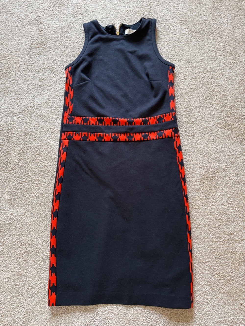 Michael by Michael Kors Sleeveless black dress with red trims